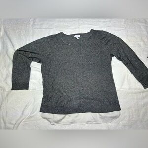 Calvin Klein Charcoal Sweater with Light Trim